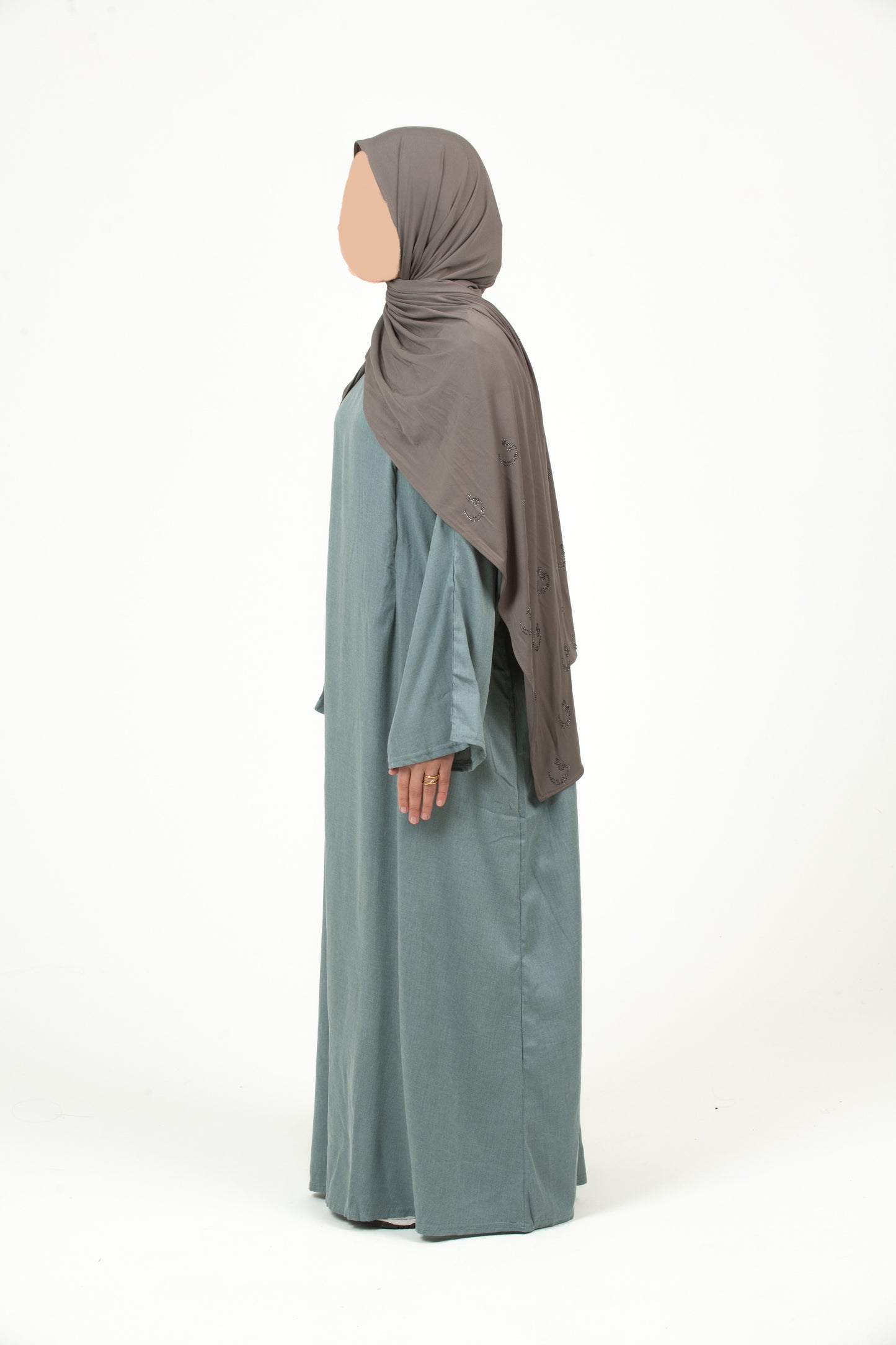 Dried Blue Nursing Abaya